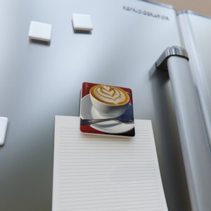 Café Cappuccino Bliss Porcelain Magnet