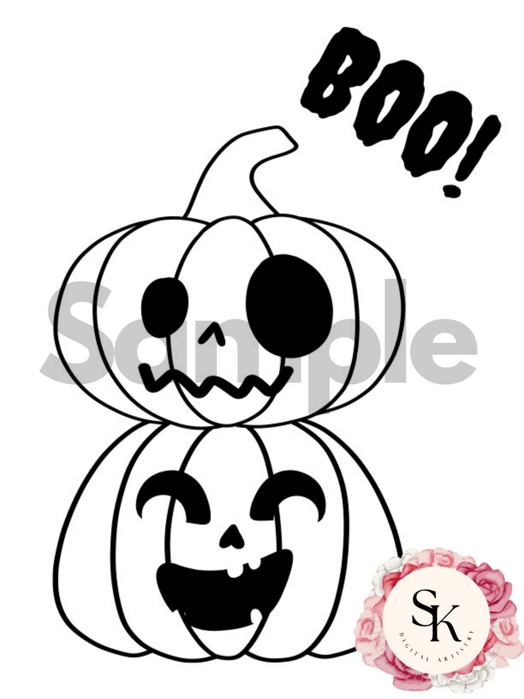 Fall & Halloween Printable Coloring Pages 100+ - Etsy