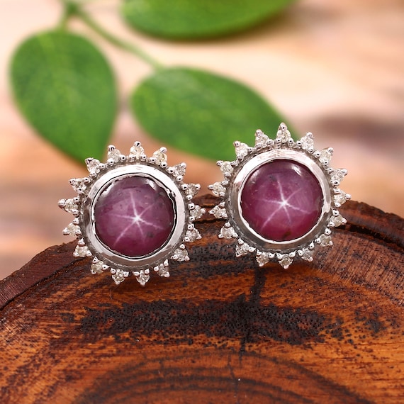 Ruby star earrings online