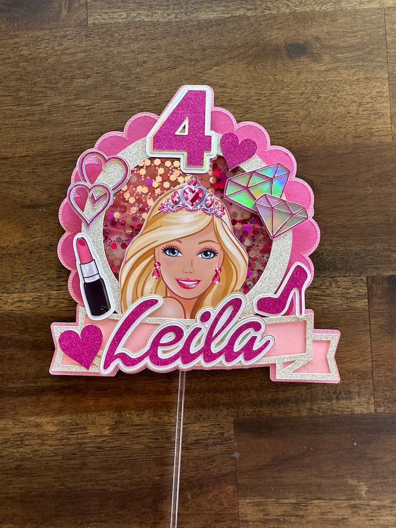 Barbie Cake Topper - Barbie Birthday - Barbie Cake - Boy & Girl ...