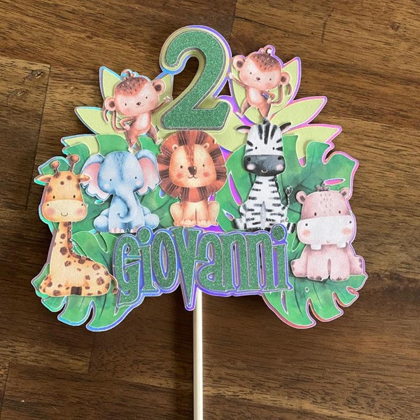 Jungle Cake Topper Etsy Australia