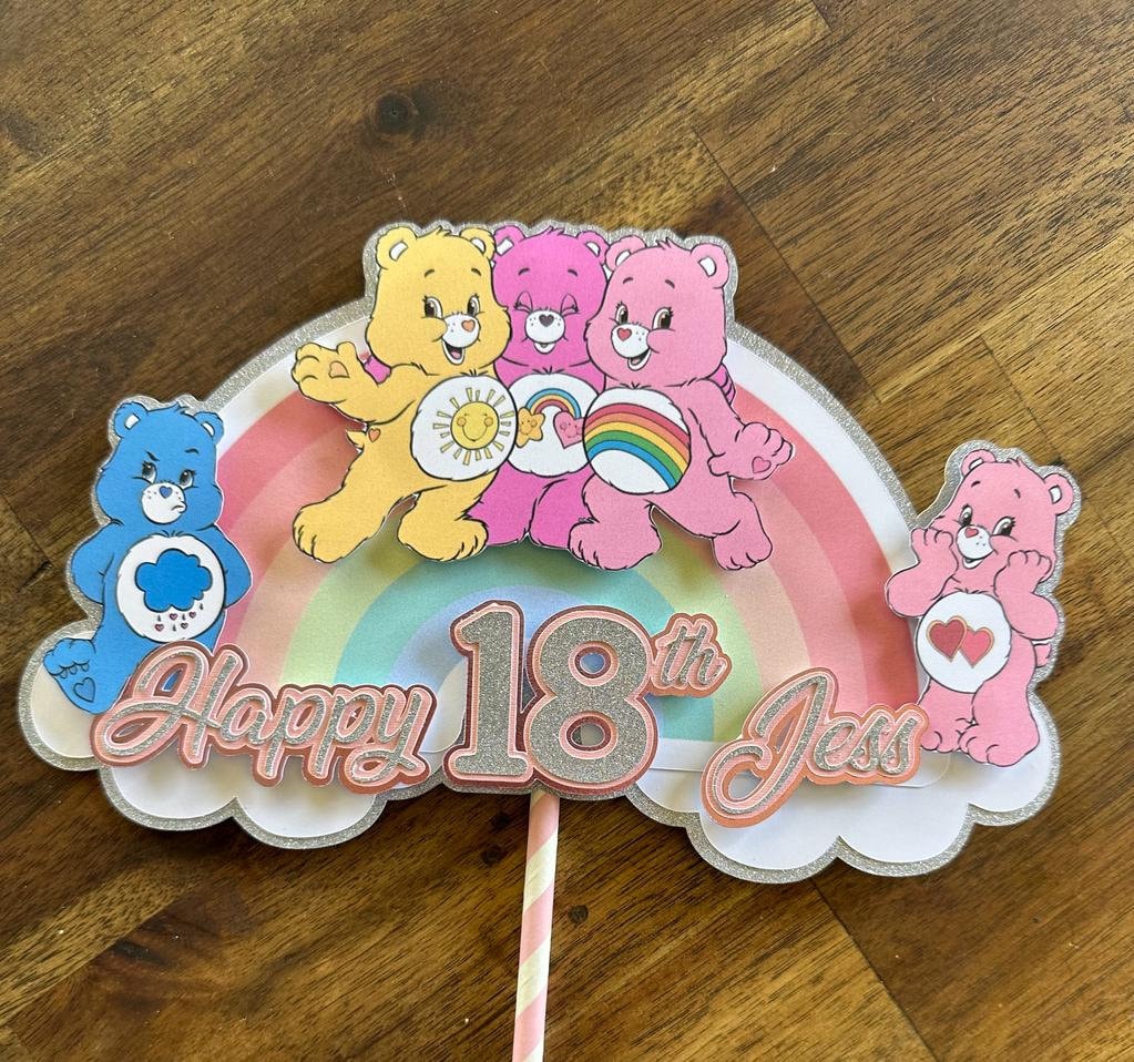 Care Bears Cake Topper Care Bears Birthday Care Bears Cake Etsy Australia