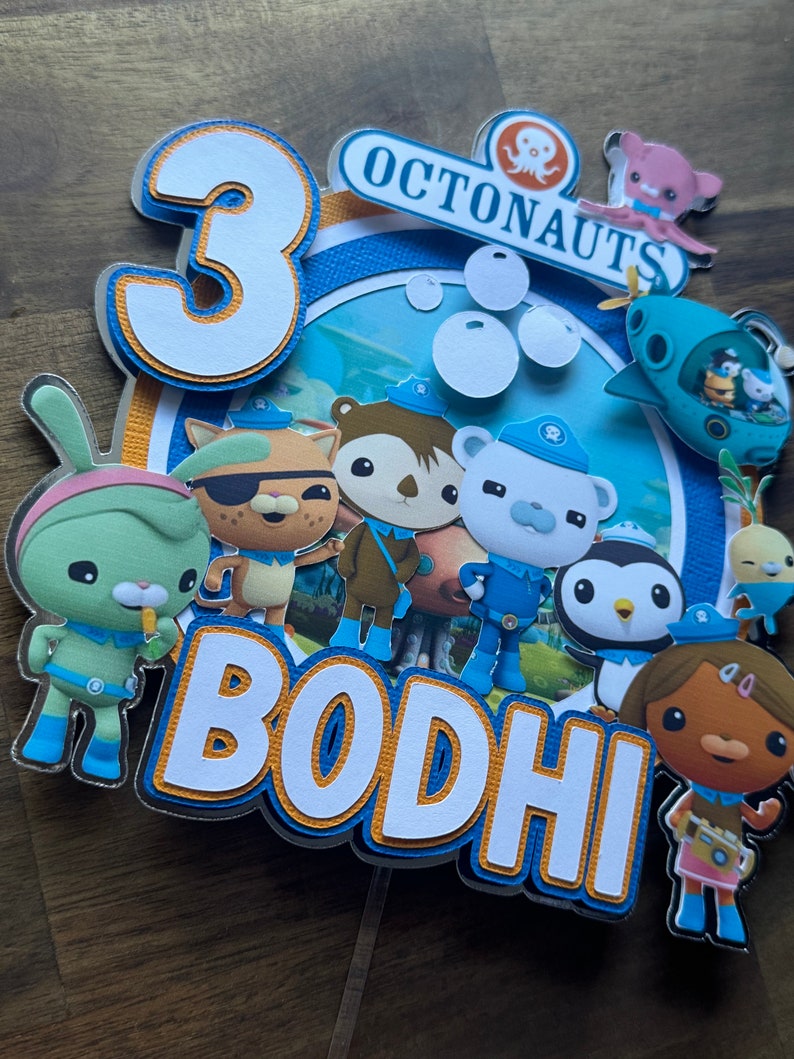 Octonauts Theme Cake Topper - Octonauts Theme Birthday - Octonauts Cake ...