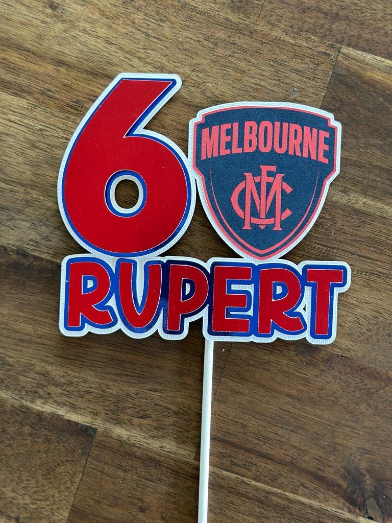 Afl Cake Topper Afl Essedon Birthday Afl Essedon Cake Etsy Australia