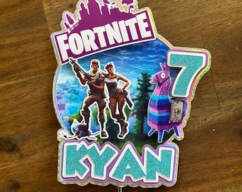 Figurines Et Autocollants Fortnite - Lot De 8 Figurines 10 Cm + 50 Autocollants - Décoration Gâteau Anniversaire Edible Fortnite Cake