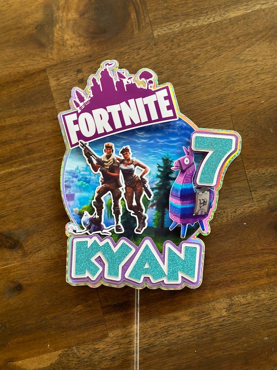 Fortnite Cake Topper - Fortnite Birthday - Fortnite Cake - Boy & Girl Birthday