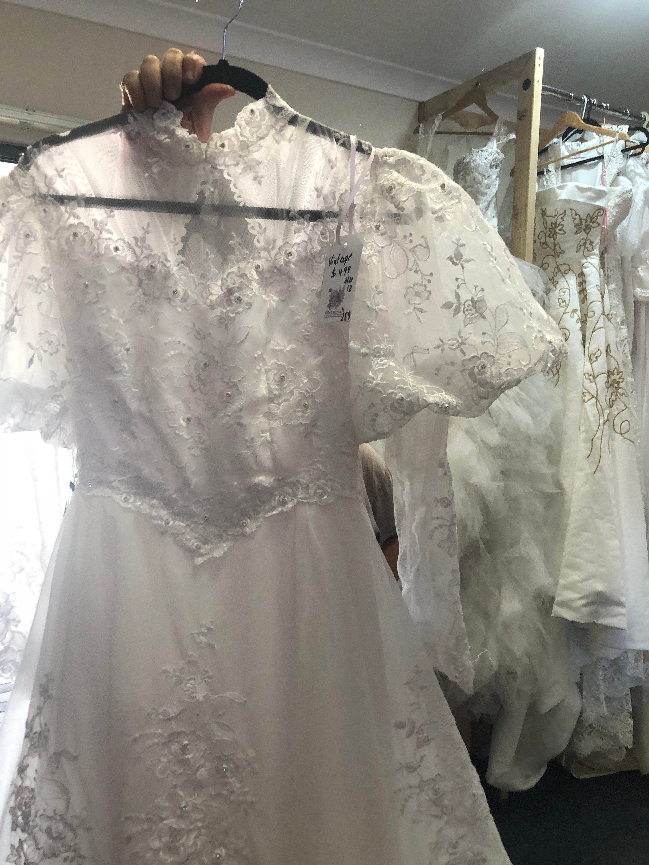 Vintage Floral Lace Wedding Dress, Ivory Mermaid Gown, Ruffle Skirt, Size 12 - Etsy Vintage Floral Lace Wedding Dress, Ivory Mermaid Gown, Ruffle Skirt, Size 12 - Etsy