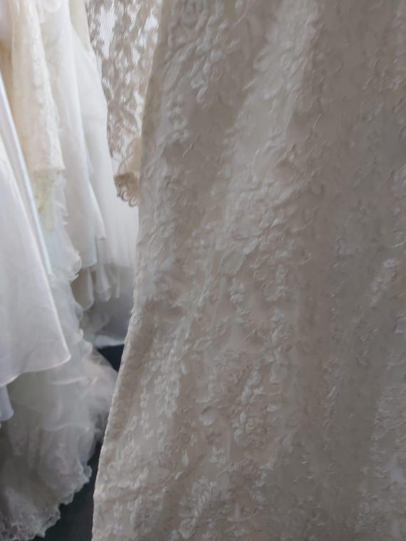 Elegant Ivory  Straps A-Line Lace Long Formal Party Dress Vintage Wedding Dress, DP5190 main image 1