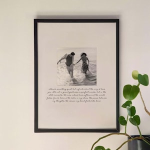 Custom Photo Wall Art: Personalized Text or Poem Print