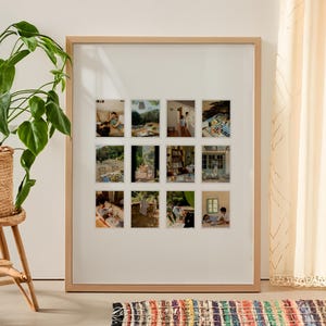 Custom Photo Collage Wall Art: Personalized Framed Poster Print