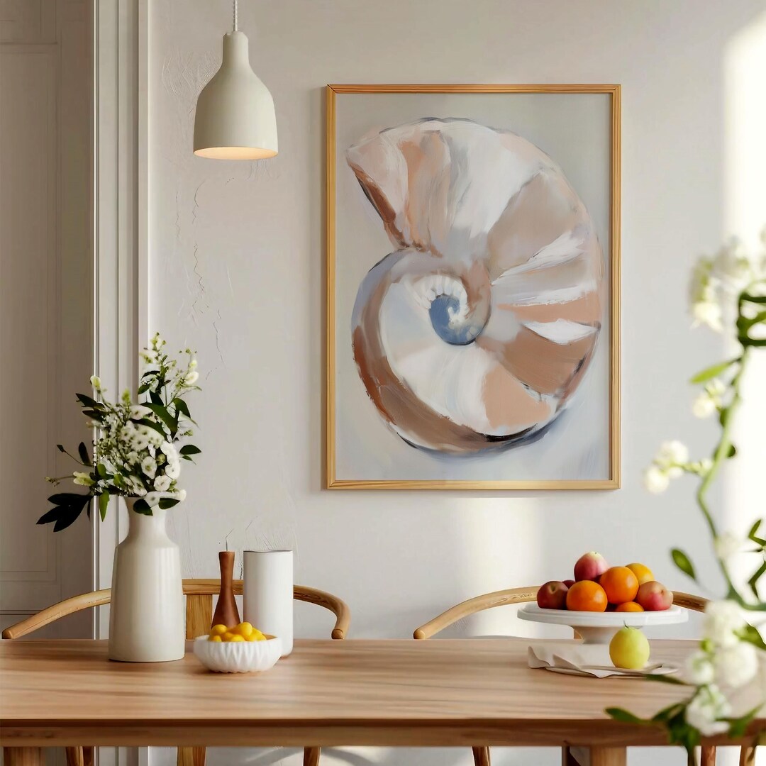 Neutral Shell Photo Neutral Shell Wall Art Print, Coastal Home Decor - Etsy