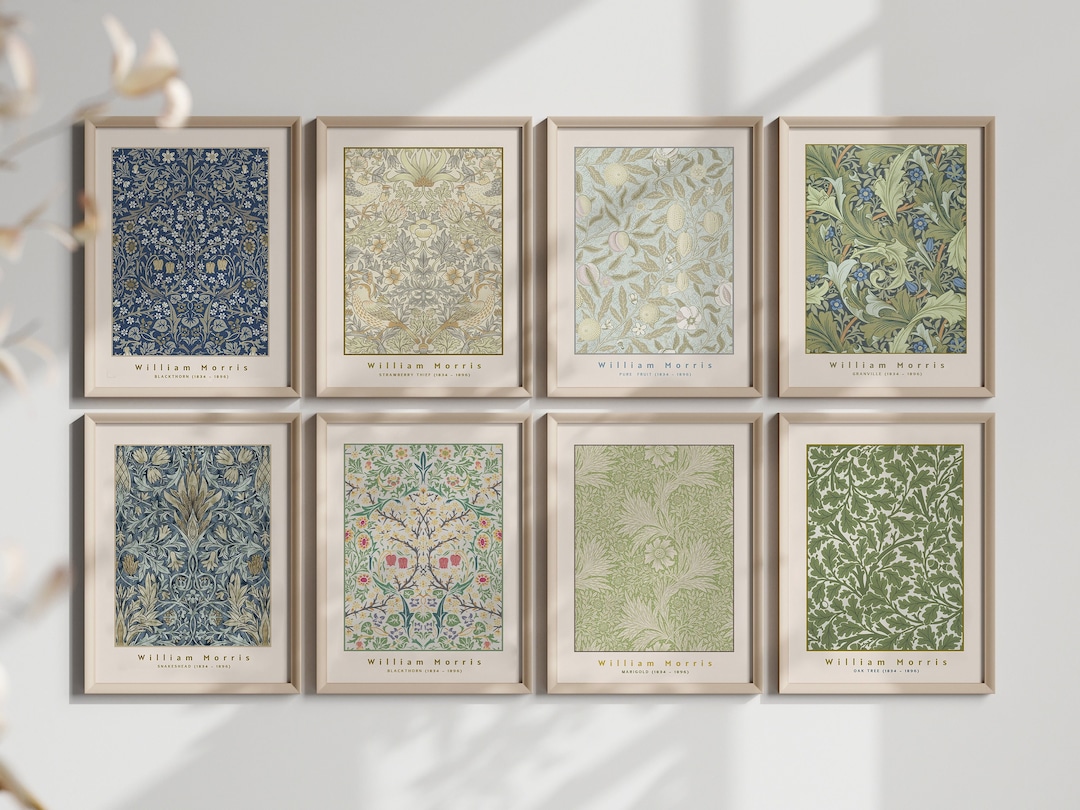 William Morris Art Print Set: Nature-inspired Designs