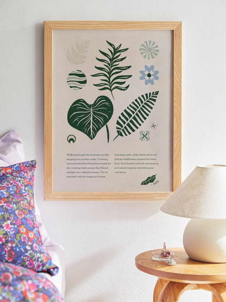 Custom Poem Print, Poetry Poster Custom, Sentimental Wall Decor