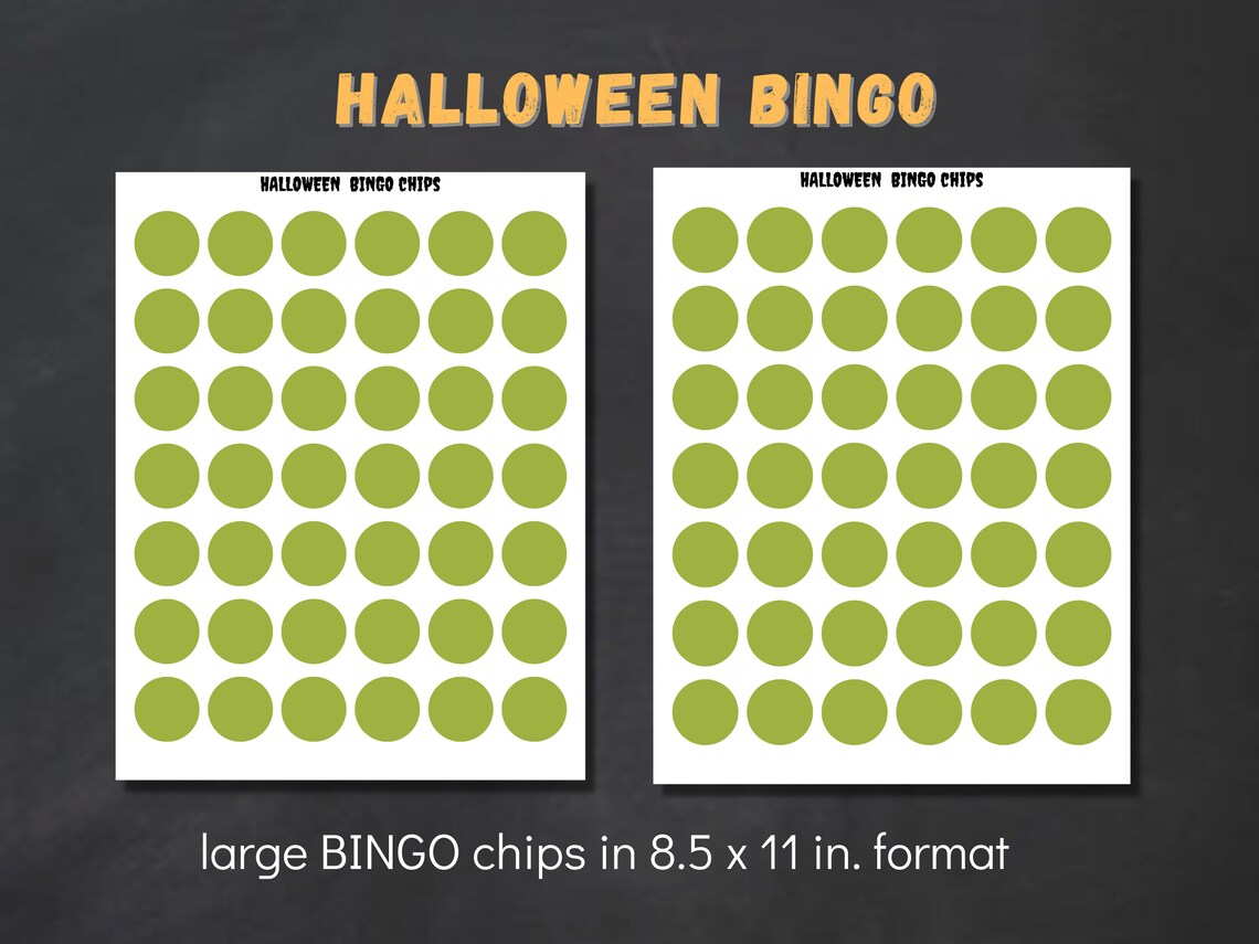 30 Halloween Bingo Cards Classroom Party Activities 1st6th Etsy