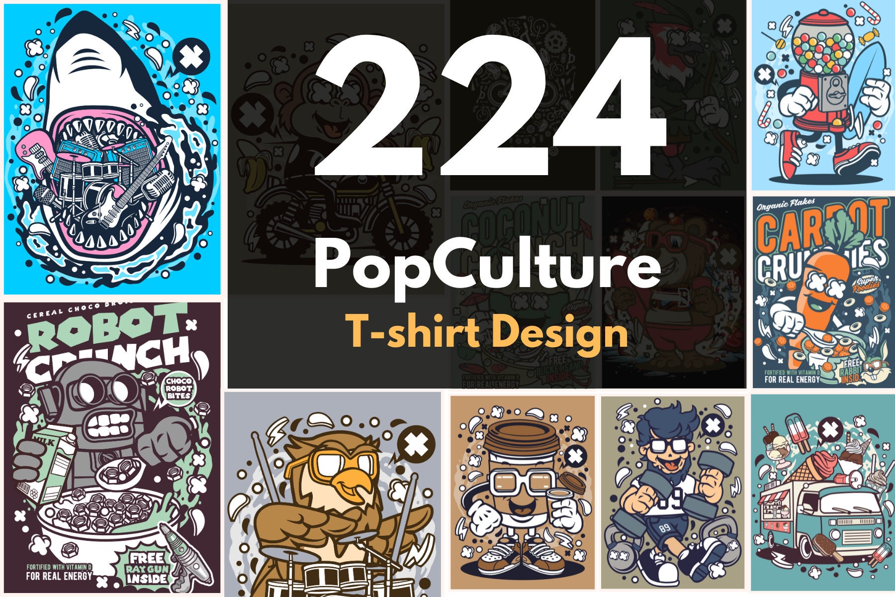Cartoon Tshirt Print Etsy 