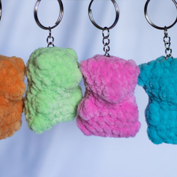 Crochet Gummy Bear Keychain | Crochet Keychain | Cute Gummy Bear Plush | Plush Keychain