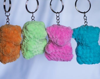 Crochet Gummy Bear Keychain | Crochet Keychain | Cute Gummy Bear Plush | Plush Keychain