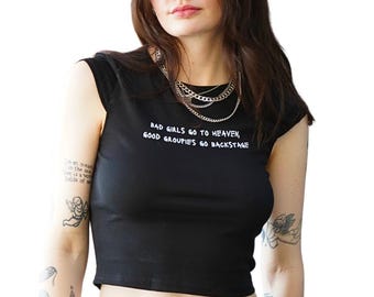 Backstage only baby tee
