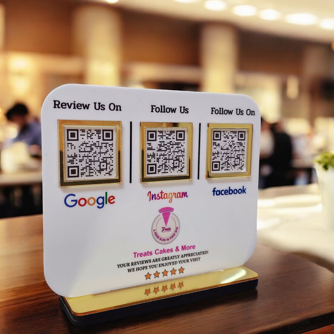 NFC Multi QR Code Business Social Media Sign | Payment Sign | Custom ...