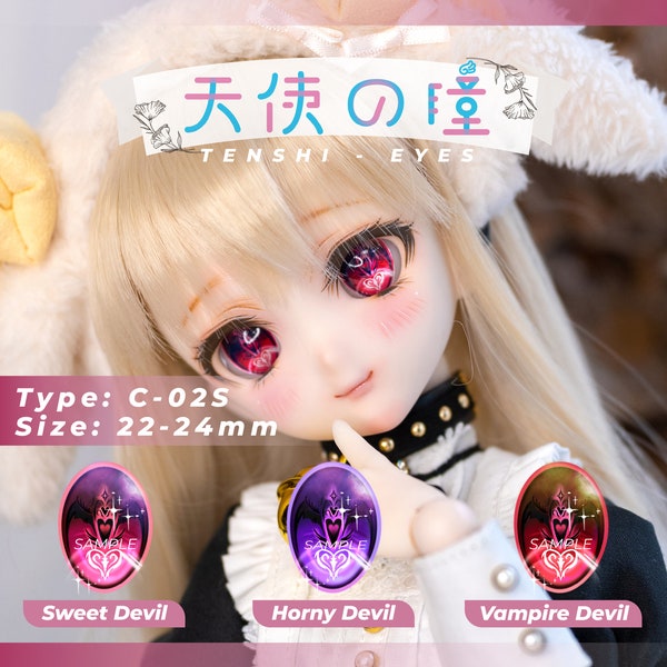 Tenshi 266 - Resin eyes for Dollfie Dream, Smart doll-TYPE C02S 22-24MM