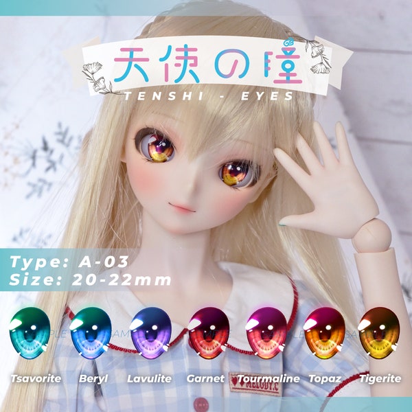 Tenshi 266 - Resin eyes for Dollfie Dream, Smart doll-TYPE A03 22-24MM