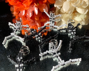 Beaded Skeleton Keychain