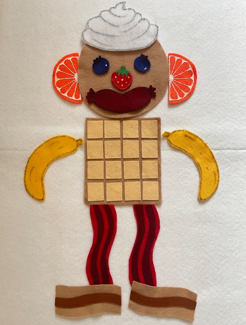 Interactive Flip Flap Jack Felt Board Story , Body Parts and Food ...