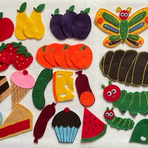 Hungry Caterpillar Felt Story Set: Handmade Educational Toy