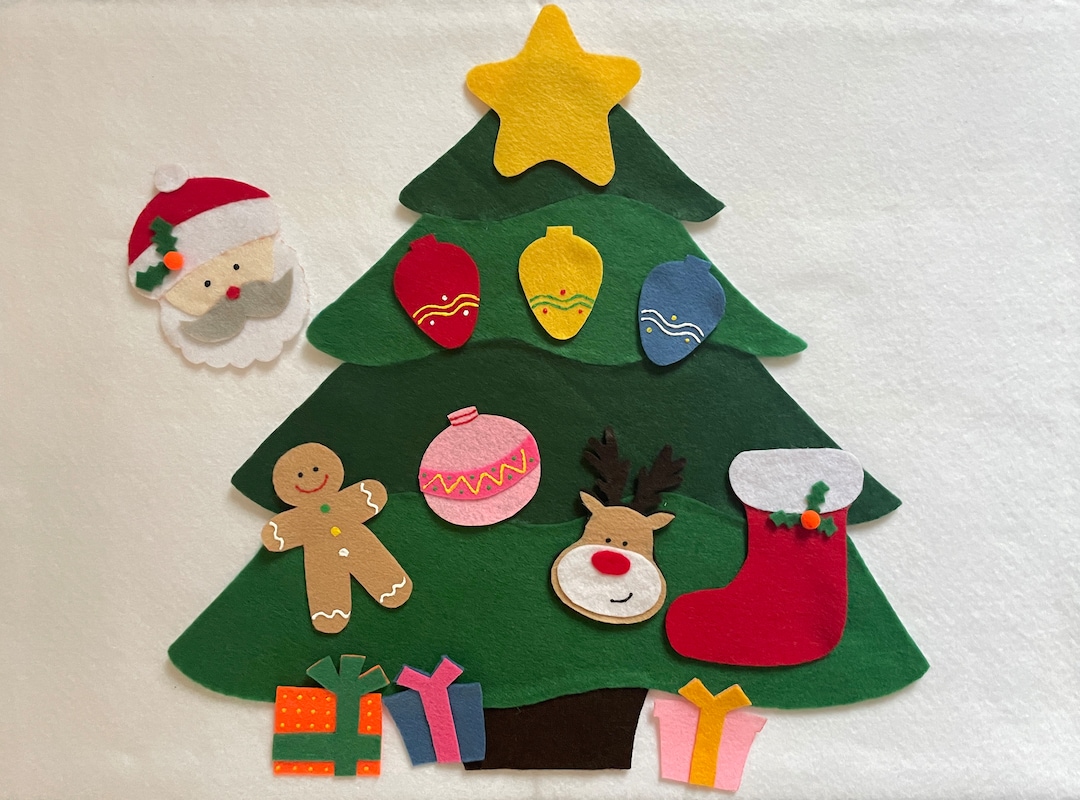 Christmas Felt Board Story, Toddler Toys, Flannel Board Pieces, ECE Teacher Resource, Christmas