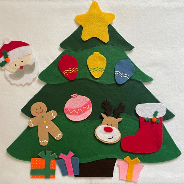 Christmas felt board story, Toddler toys, flannel board pieces, ECE teacher resource, Christmas gift for kids, Circle time story, handmade