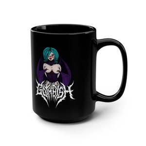 Goth Bish Demon Queen Black Mug, 15oz
