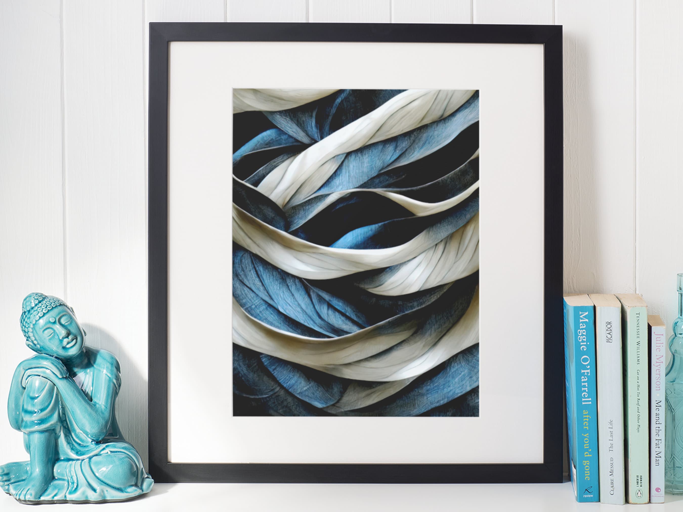 Curated visual reference: Printables Wall Art For Apartments Reference: Blue Swirls Wall Art Set Of 3 Printable Wall Art