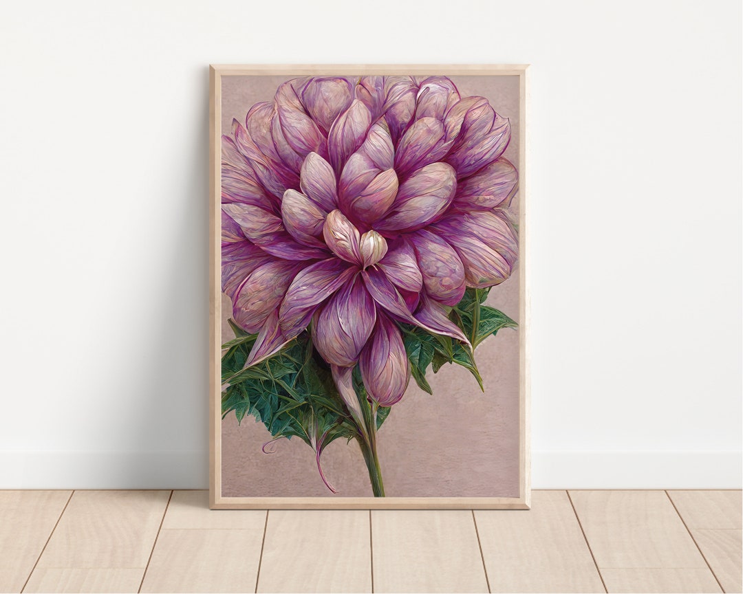 Mothers Day Gift, Pink Flower Wall Art Print, Pink Floral Art Prints