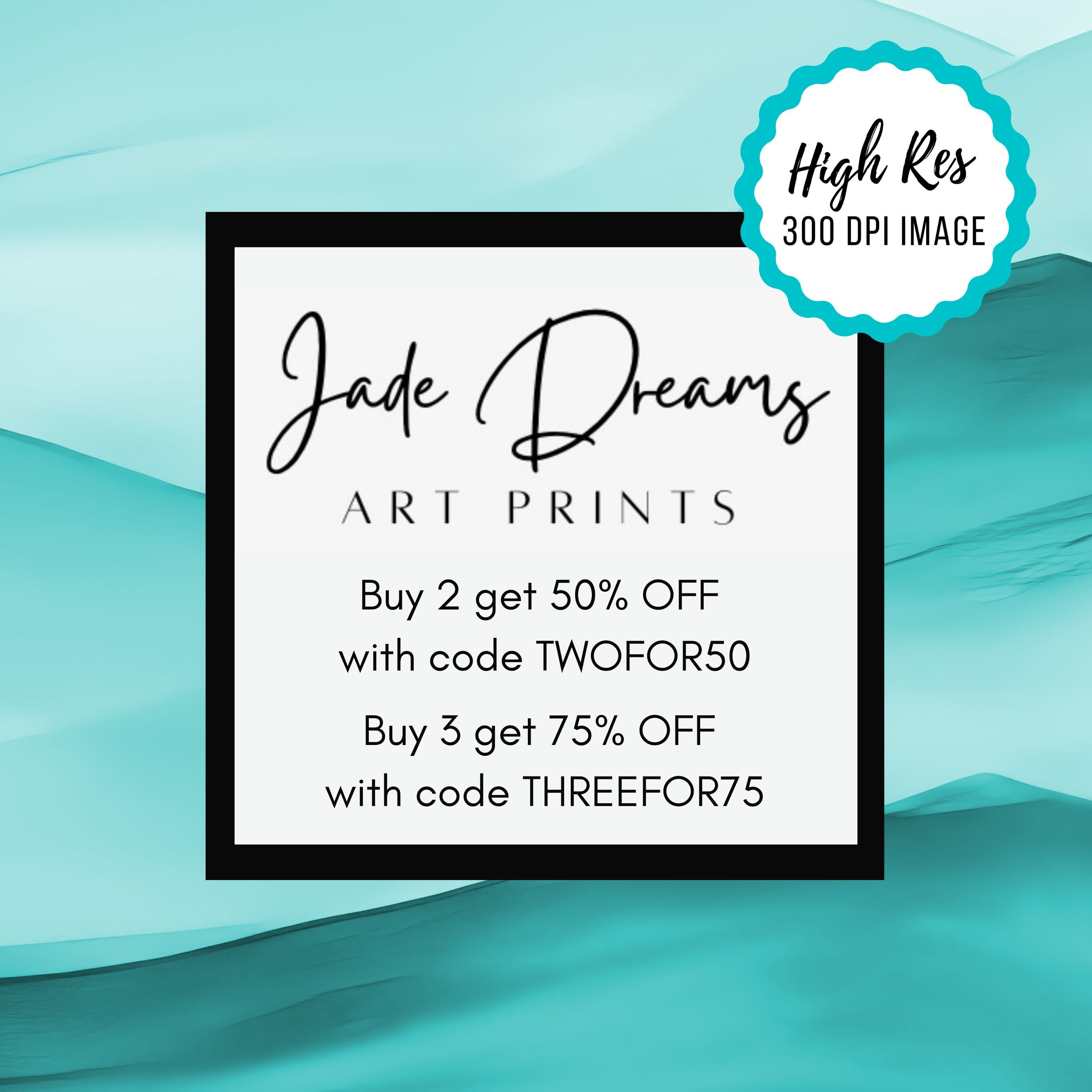 Teal Ombre Mountains Wall Art Set of 2 Piece Wall Art Prints - Etsy