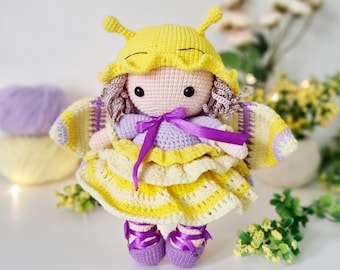 Schmetterlingspuppe Häkelanleitung: Amigurumi Insekt (PDF-Datei)