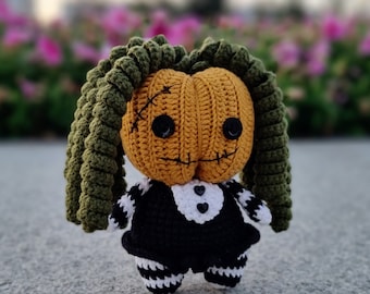 Patron amigurumi citrouille morte au crochet - Jouet d'Halloween (Motif PDF)