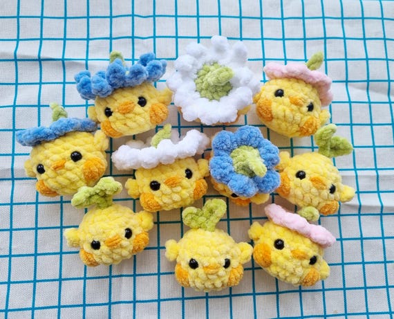 Crochet Duck Keychain Pattern – Amigurumi Sprout Duck, No Sew (PDF Pattern)