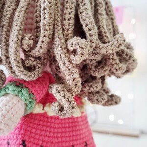 Crochet Pattern Doll in Watermelon Dress - Amigurumi Doll With Bag - Etsy