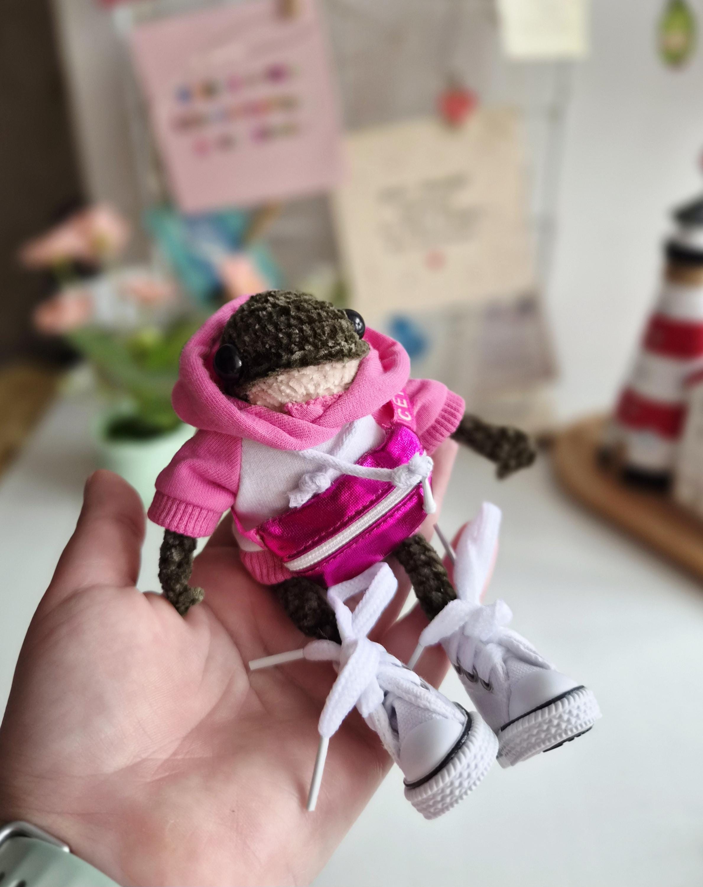 Wire Frog Pattern Crochet PATTERN Frog Only – No Clothes Included – Amigurumi Posable ...