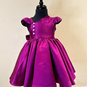 Pearl Baby Girl Dress, Baby Girl Party Dress, Birthday Dress, 1st Birthday Dress, First Birthday Dress, Little Girl Dress, Flower Girl Dress