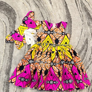 African Print Girl Dress