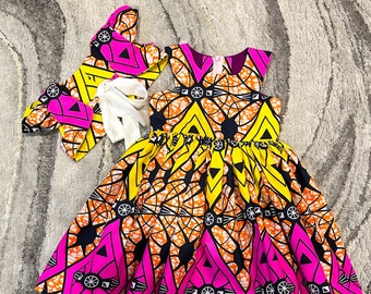 African Print Girl Dress