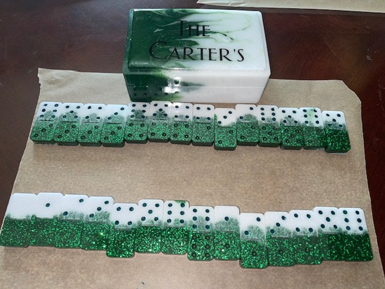 Custom Resin Dominoes Customize Your Desired Dominoes. Etsy