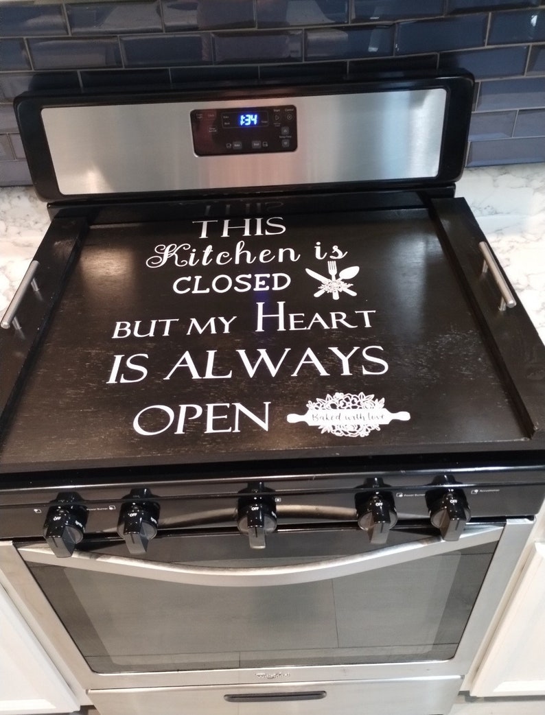 Custom Wooden Stove Topper. Measures 22x30. You Are Able to Choose Your