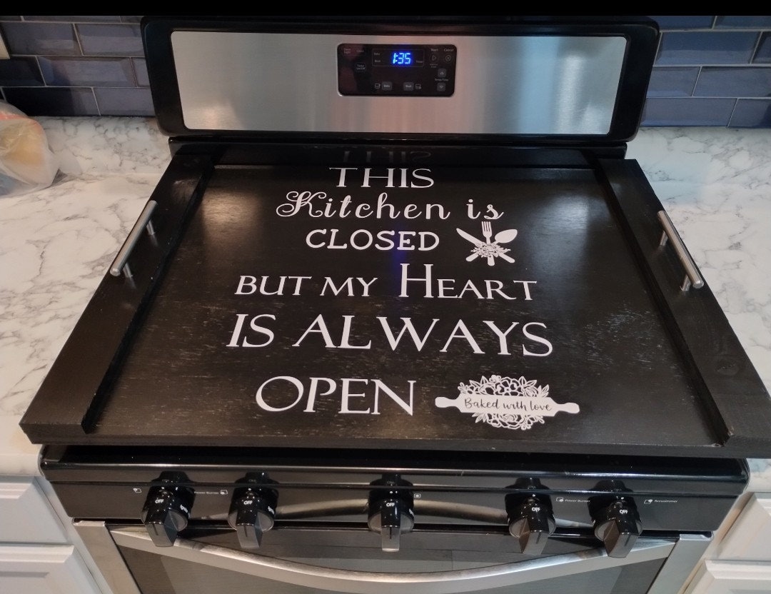 Custom Wooden Stove Topper. Measures 22x30. You Are Able to Choose Your