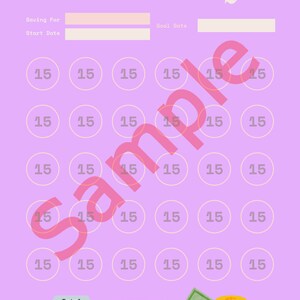 30 days challenge. Money saving challenge. 450 in 30 days, printable PDF.