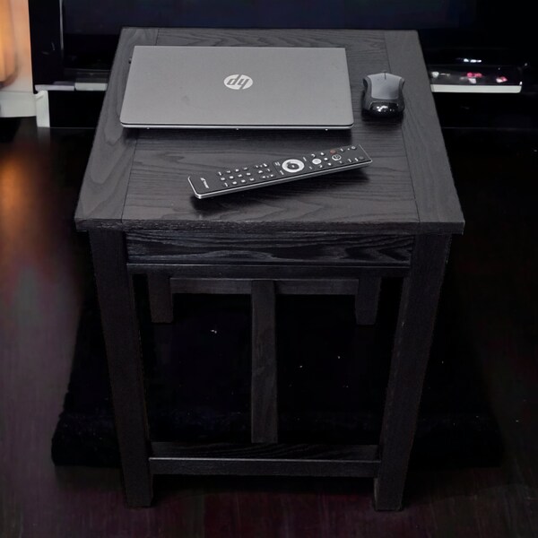 Wood Side Table Etsy