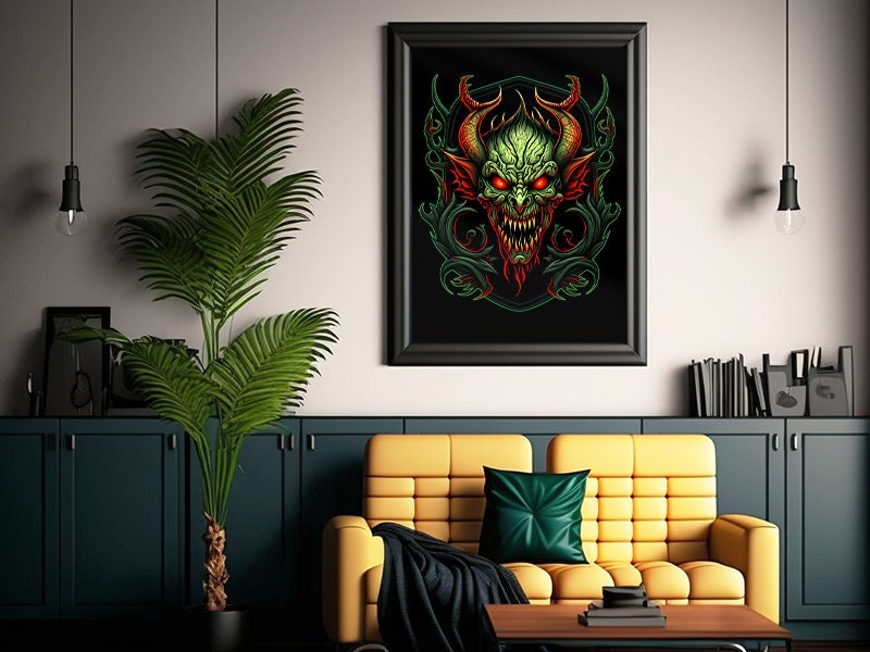 Evil Plant Spirit Fantasy Art Digital Print High Resolution Printable ...