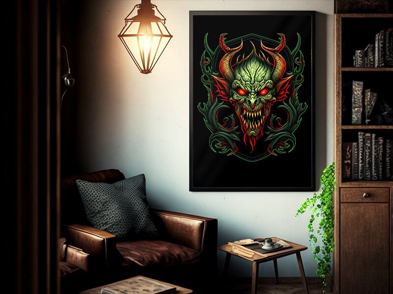 Evil Plant Spirit Fantasy Art Digital Print High Resolution Printable ...