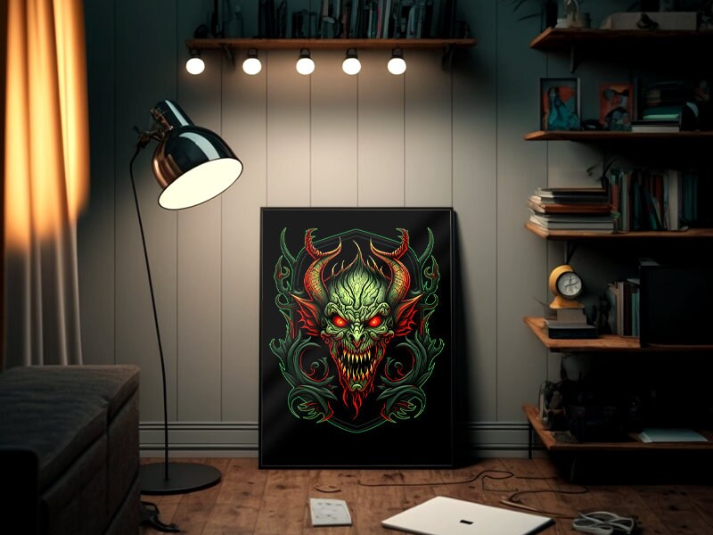 Evil Plant Spirit Fantasy Art Digital Print High Resolution Printable ...